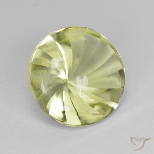 Quartz Vert jaunâtre naturelle Tour, 5.29 ct, Transparent
