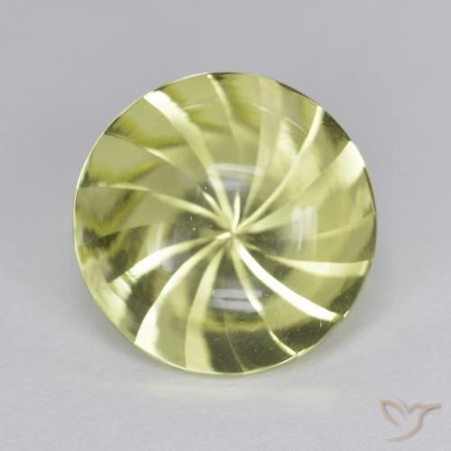5.41ct Naturel Jaune moyen Quartz, Tour, Transparent