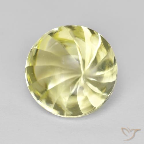 Quartz Jaune citron naturelle Tour, 6.10 ct, Transparent