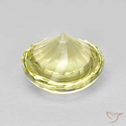 Quartz Jaune citron naturelle Tour, 6.10 ct, Transparent