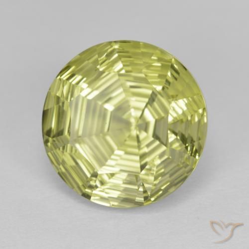 Quartz Jaune moyen naturelle Tour, 6.24 ct, Transparent