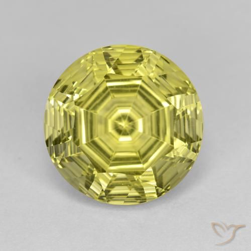 6.17ct Naturel Jaune verdâtre Quartz, Tour, VVS