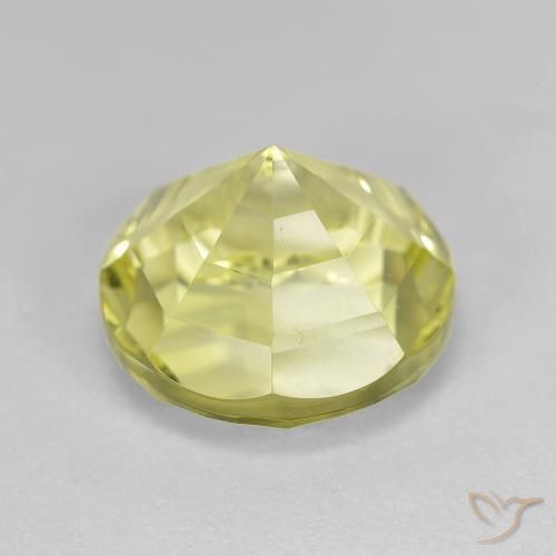 Quartz Jaune verdâtre naturelle Tour, 6.41 ct, VVS