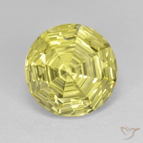 Quartz Jaune clair naturelle Tour, 6.33 ct, VVS