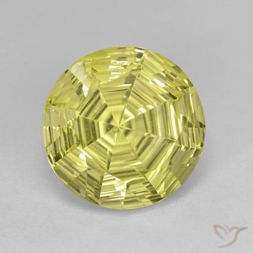 Quartz Jaune citron naturelle Tour, 6.39 ct, VVS