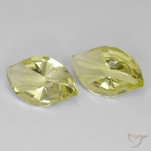 Shop natural 17.37ct Jaune ananas léger Quartz gems, Marquise, from Brésil at GemSelect. In stock, global shipping!