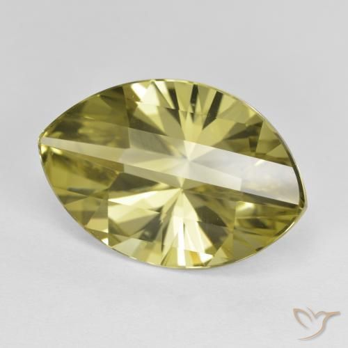 Quartz Jaune moyen-léger naturelle Marquise, 9.89 ct, VVS