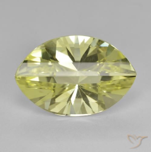 9.82ct Naturel Jaune citron Quartz, Marquise, VS, Photo A