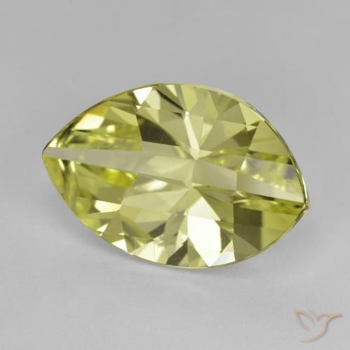 Quartz Jaune moyen naturelle Marquise, 9.48 ct, VVS-VS