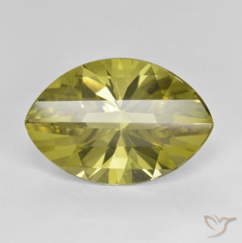 9.28ct Naturel Jaune ananas Quartz, Marquise, VVS-VS