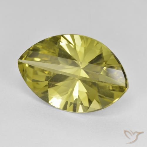 Quartz Jaune ananas naturelle Marquise, 9.28 ct, VVS-VS