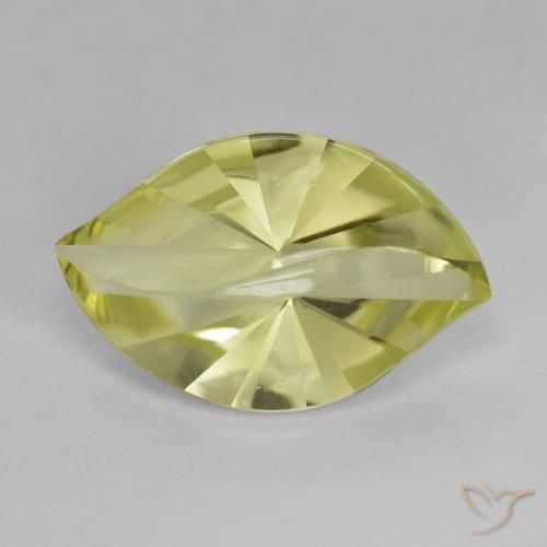 8.99ct Naturel Jaune citron Quartz, Marquise, VVS