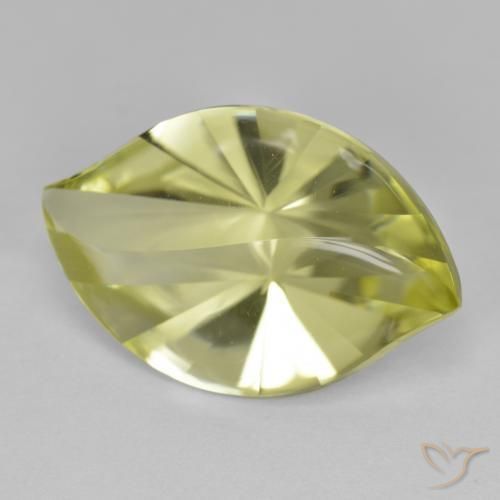 Quartz Jaune moyen naturelle Marquise, 9.82 ct, VVS-VS
