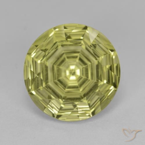 5.57ct Naturel Jaune moyen Quartz, Tour, VVS
