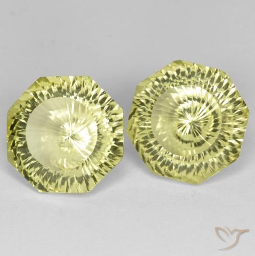 Shop natural 15.71ct Jaune citron Quartz gems, Octogone / coupe Émeraude, from Brésil at GemSelect. In stock, global shipping!