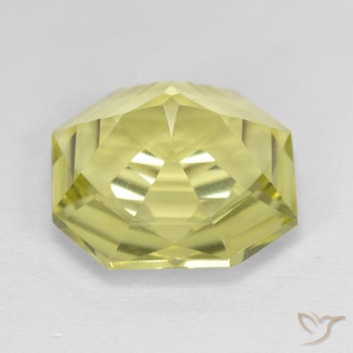Quartz Jaune moyen naturelle Octogone / coupe Émeraude, 9.12 ct, VVS