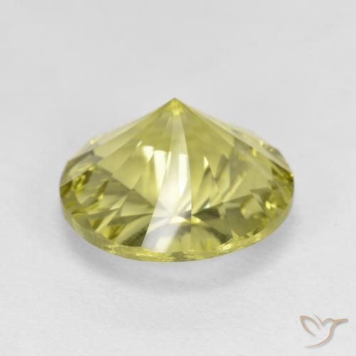 Quartz Jaune ananas léger naturelle Tour, 4.90 ct, VVS