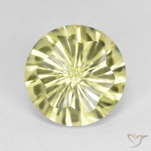 5.16ct Naturel Jaune moyen-léger Quartz, Tour, VVS