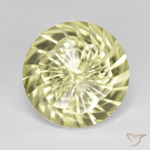 10.08ct Naturel Jaune moyen-léger Quartz, Tour, VVS