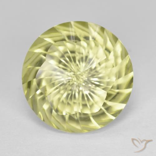 9.77ct Naturel Jaune clair Quartz, Tour, VVS-VS