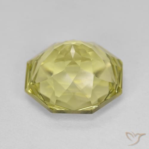 Quartz Jaune moyen-léger naturelle Octogone / coupe Émeraude, 5.79 ct, VVS
