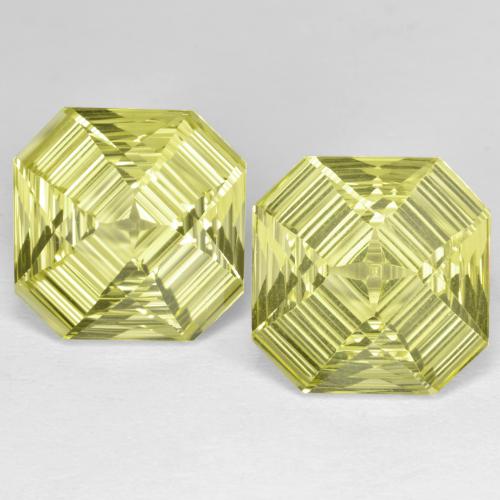 Achetez naturel 12.99ct Jaune moyen-léger Quartz gems, Taille émeraude, En provenance Brésil chez GemSelect. En stock, livraison internationale!