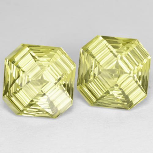 Achetez naturel 12.99ct Jaune moyen-léger Quartz gems, Taille émeraude, En provenance Brésil chez GemSelect. En stock, livraison internationale!