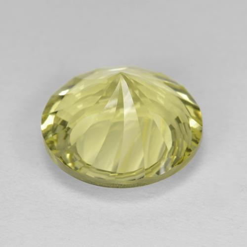 Quartz jaune naturelle coupe roude, 5,62 ct, VVS