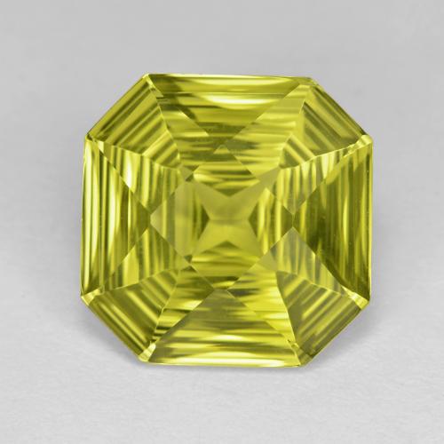 Quartz Jaune moyen naturelle Taille émeraude, 5.92 ct, VVS