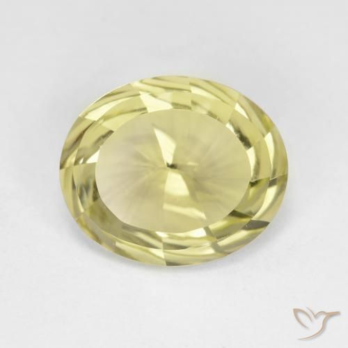 3.71ct Naturel Jaune clair Quartz, ovale, VVS