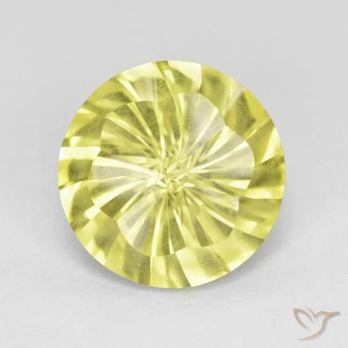5.28ct Naturel Jaune citron Quartz, Tour, VS