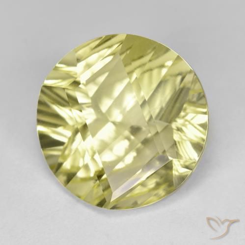 Quartz Jaune verdâtre naturelle Tour, 9.92 ct, VVS