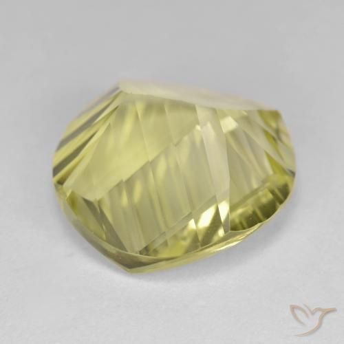 Quartz Jaune verdâtre naturelle Tour, 9.92 ct, VVS