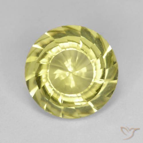 5.53ct Naturel Jaune clair Quartz, Tour, VVS