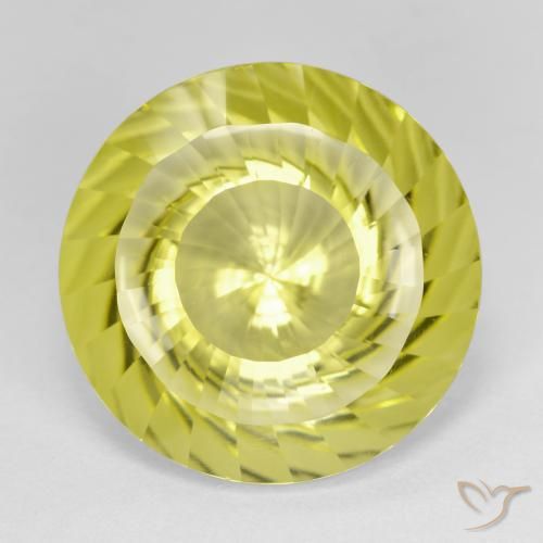 14.35ct Naturel Jaune clair Quartz, Tour, VVS
