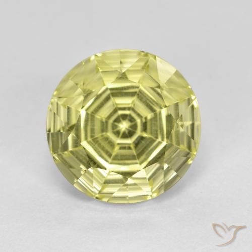 3.67ct Naturel Jaune moyen-léger Quartz, Tour, VVS-VS