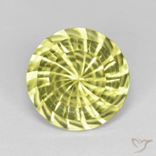 5.16ct Naturel Jaune citron Quartz, Tour, VVS