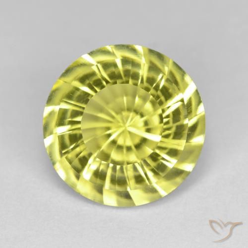 5.35ct Naturel Jaune moyen Quartz, Tour, VVS