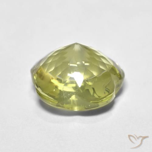 Quartz Jaune moyen naturelle Taille Fleur, 4.69 ct, Transparent
