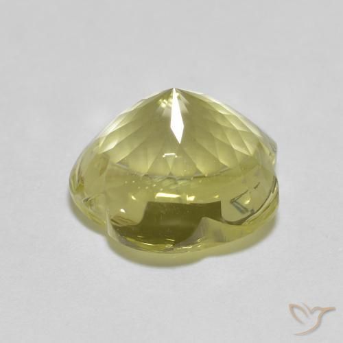 Quartz Jaune lagon naturelle Taille Fleur, 5.10 ct, Transparent