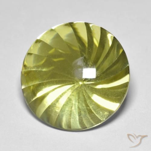 Quartz Jaune moyen naturelle Tour, 12.44 ct, Transparent