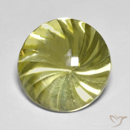 Quartz Jaune moyen naturelle Tour, 12.86 ct, Transparent