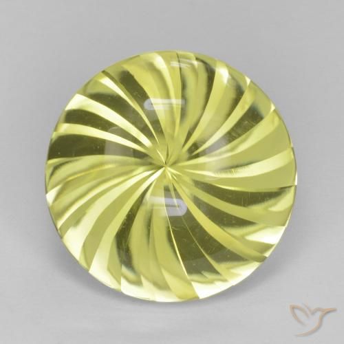 12.75ct Naturel Jaune moyen Quartz, Tour, Transparent