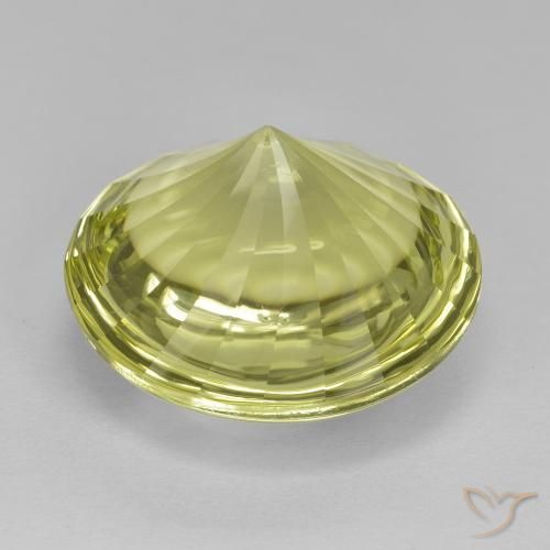 Quartz Jaune verdâtre naturelle Tour, 12.85 ct, Transparent