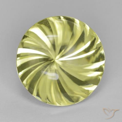 Quartz Vert jaunâtre naturelle Tour, 12.01 ct, Transparent