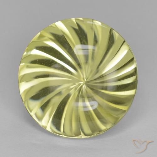 Quartz Vert jaunâtre naturelle Tour, 12.53 ct, Transparent