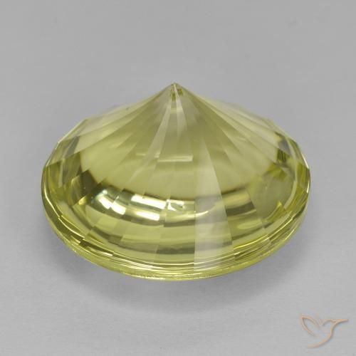 Quartz Vert jaunâtre naturelle Tour, 12.53 ct, Transparent