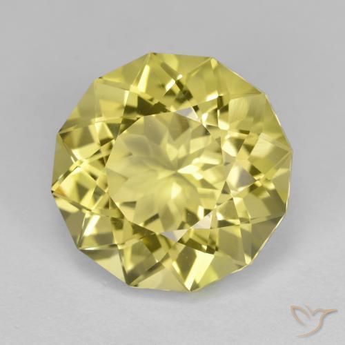 Quartz Jaune miel très clair naturelle Fantaisie, 10.26 ct, VVS-VS