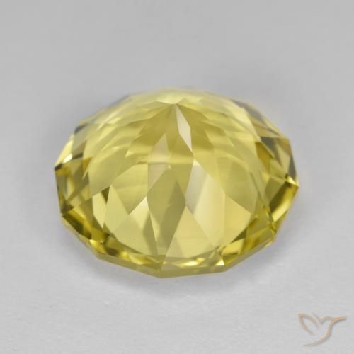 Quartz Jaune miel très clair naturelle Fantaisie, 10.26 ct, VVS-VS
