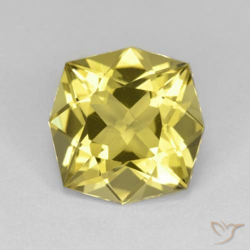 4.61ct Naturel Jaune moyen Quartz, Taille émeraude, VVS-VS